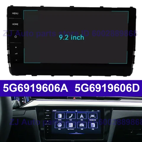 9.2 Inch 5G6919606 5G6919606A 5G6919606D LCD With Touch For Volkswagen Passat B8 Golf mk7/7.5 Tiguan MK2 T6 Navigation Screen