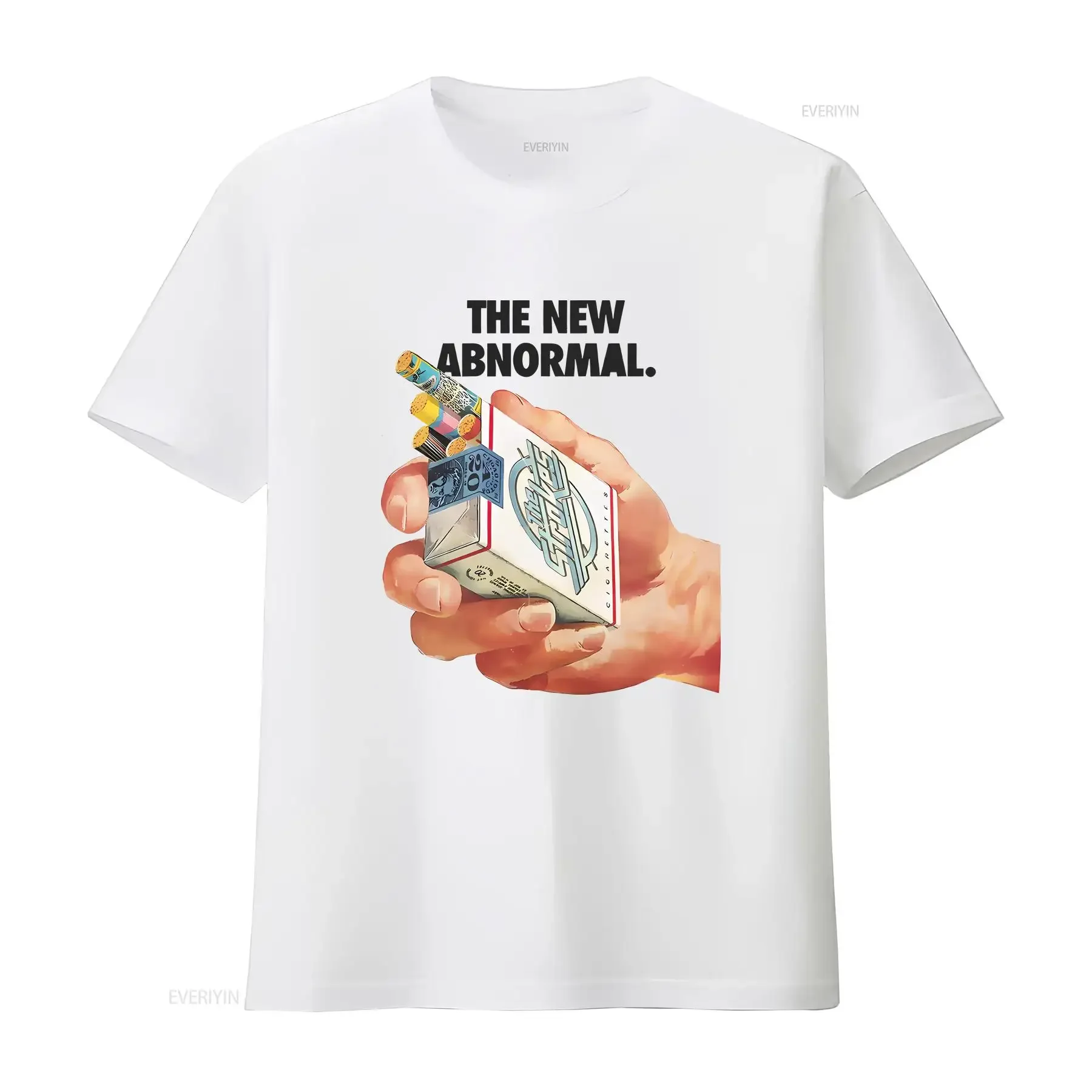 

Vintage The Strokes T Shirt New Abnormal vintage Washed Comfortable designer clothes Versatile Casual graphic homme Soft Unisex