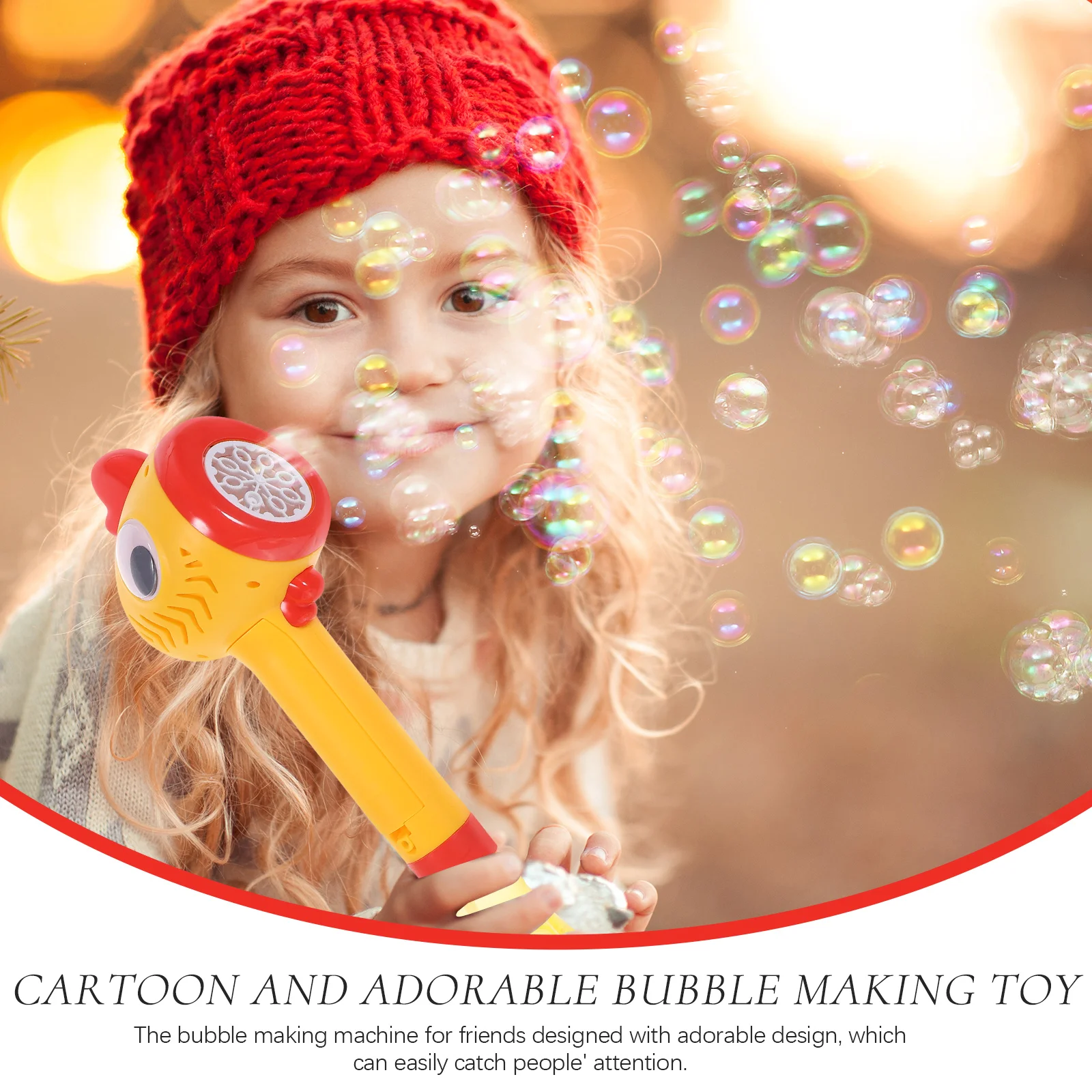 

Chicken Bubble Stick Kids Machine Making Machines for Toddlers Wands Yellow Birthday Event Automatic