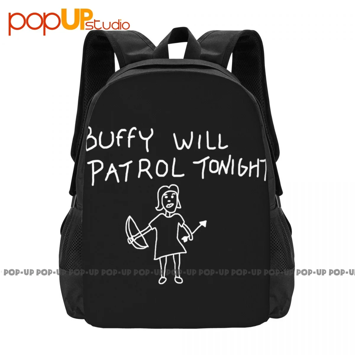 Buffy The Vampire Slayer Buffy Will Patrol Tonight Backpack Large Capacity Travel Schoolbag 3d Printing Large Capacity