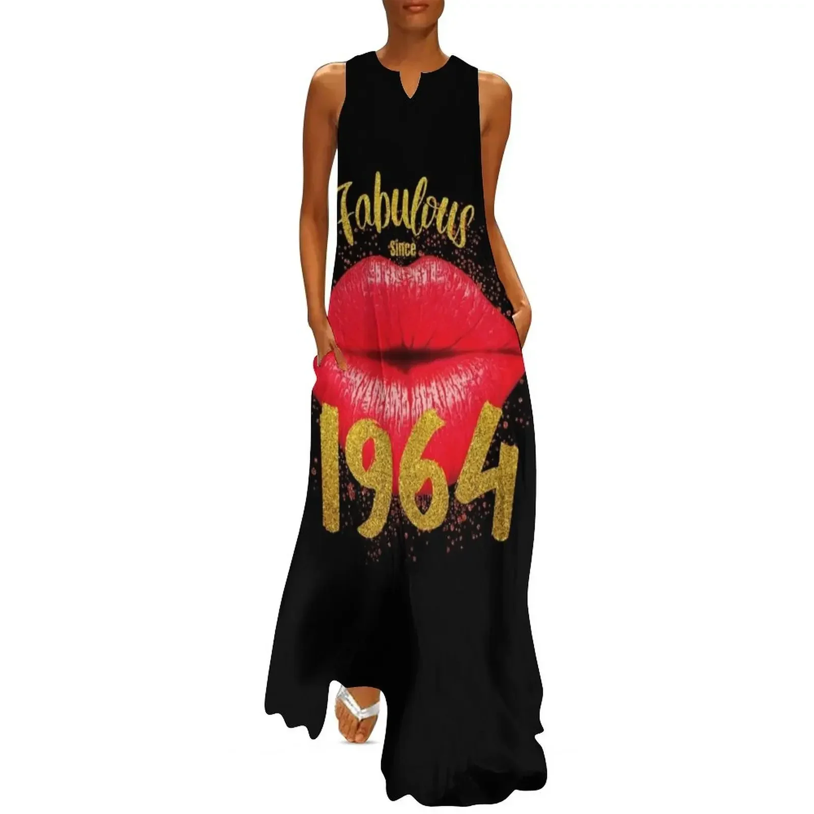 1964년부터 환상적입니다. 티셔츠 롱 드레스 신부 드레스 여성용 드레스 여성용 여름 드레스