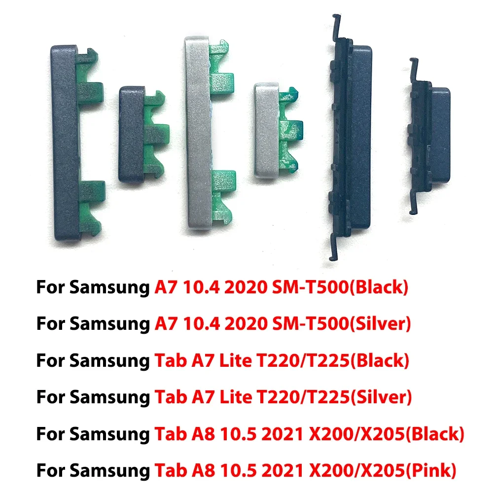 For Samsung A7 10.4/A7 Lite/A 10.1/A8 10.5/A9 Plus /s6 Lite/s6 Lite/S7 FE Side Keys Power and Volume Buttons Replacement