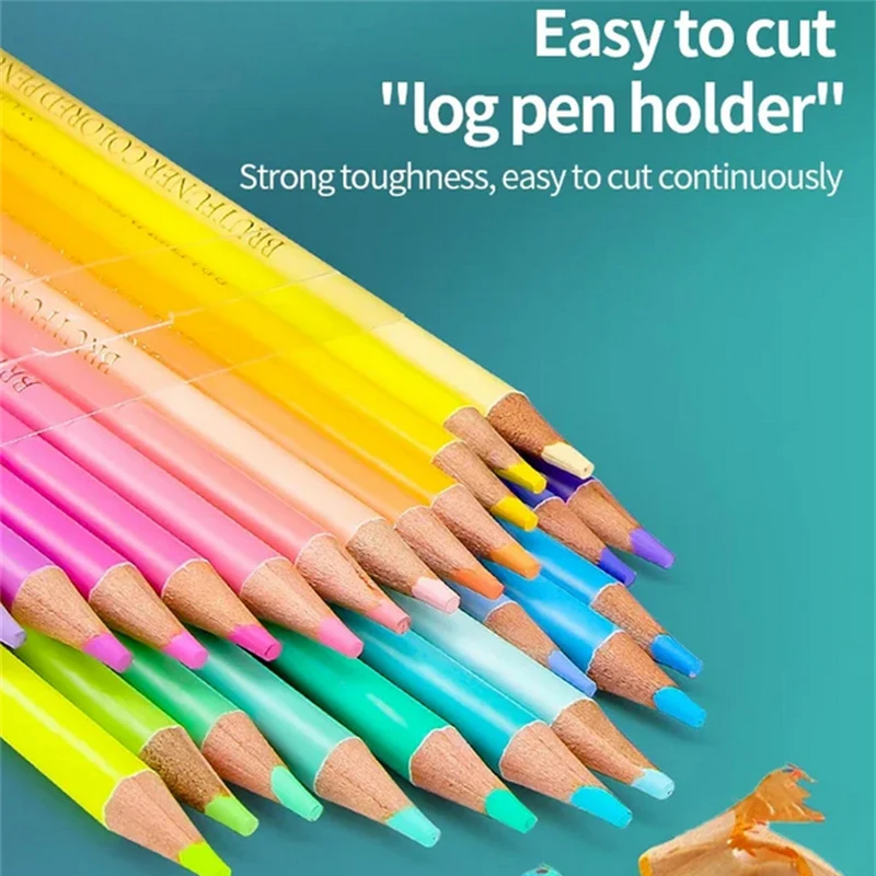 Ensemble de Crayons de Couleur en Bois pour Document, Croquis, Peinture pour Étudiant, Artiste, Dessin, Fournitures d'Art, 12 ou 24 Couleurs