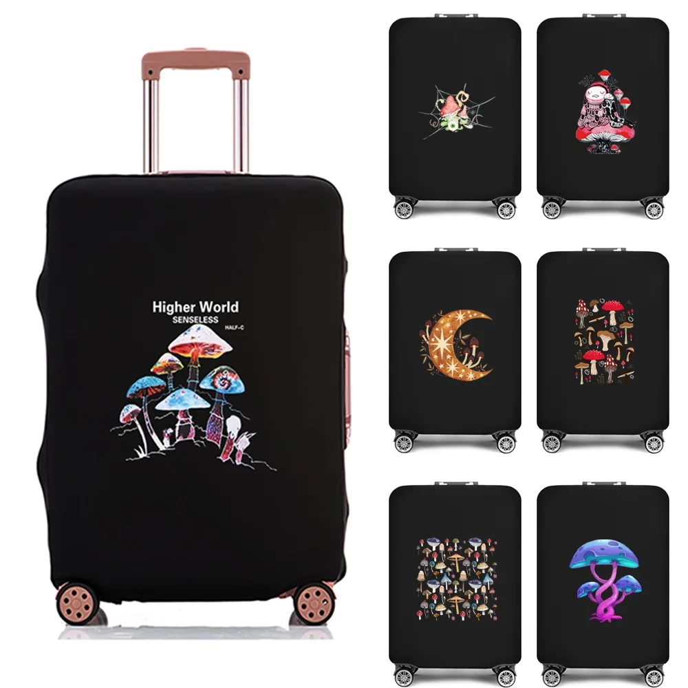 

Travel Luggage Protective Cover Mushroom Pattern Suitcase Case Travel Accessories Elastic Luggage Cover for 18-28 Inch Suitcase