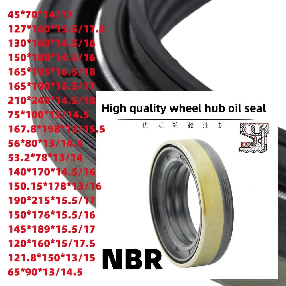 

Tractor hub oil seal NBR 45*70*14/17/45x70x14/17mm12015392B high-quality agricultural machinery seal ISO: 9001 2008