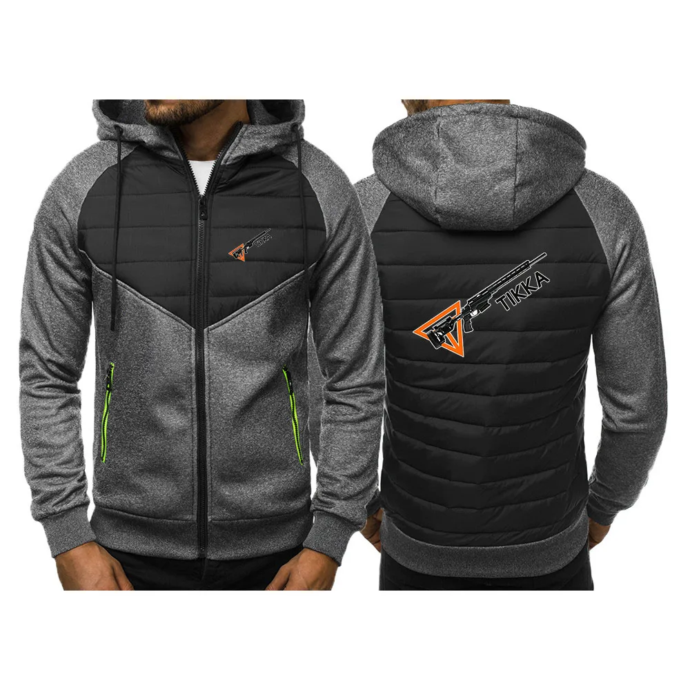 Tikka By Sako Firearms Logo Print Cardigan Hoodies Jacket 2026 Spring And Autumn Men's Constant Temperature Comfort Hooded Coat