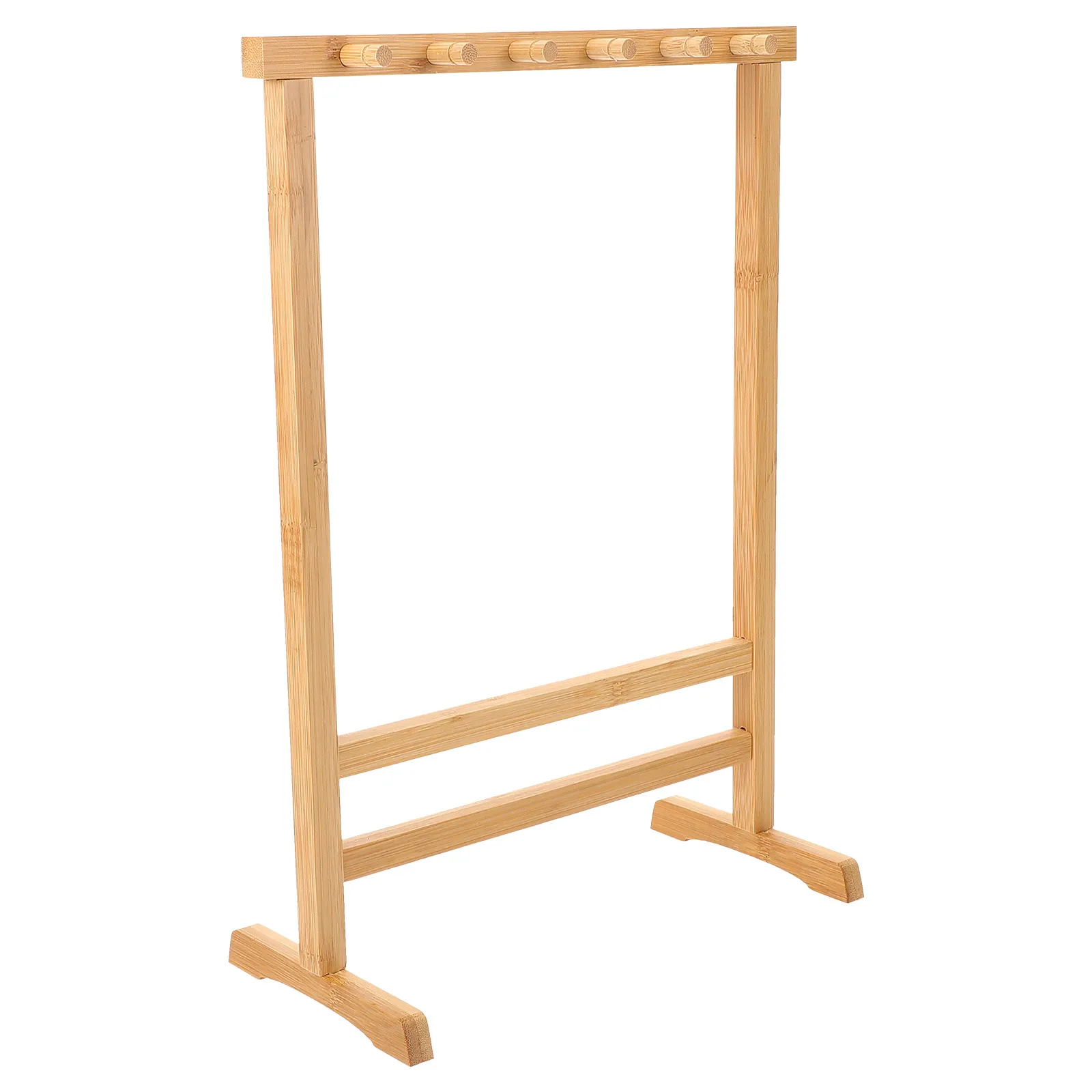 

Sturdy Bamboo Calligraphy Brush Holder Pen Hanging Rack Ink Painting Brush Storage Home Office Decor Pen Holder Organize Rack