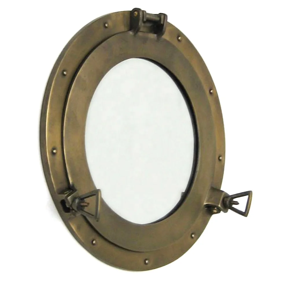 Rustic Finished Round Porthole With Glass Ship Porthole In Aluminum Metal Best Selling Marine Porthole Boat Window For Sale
