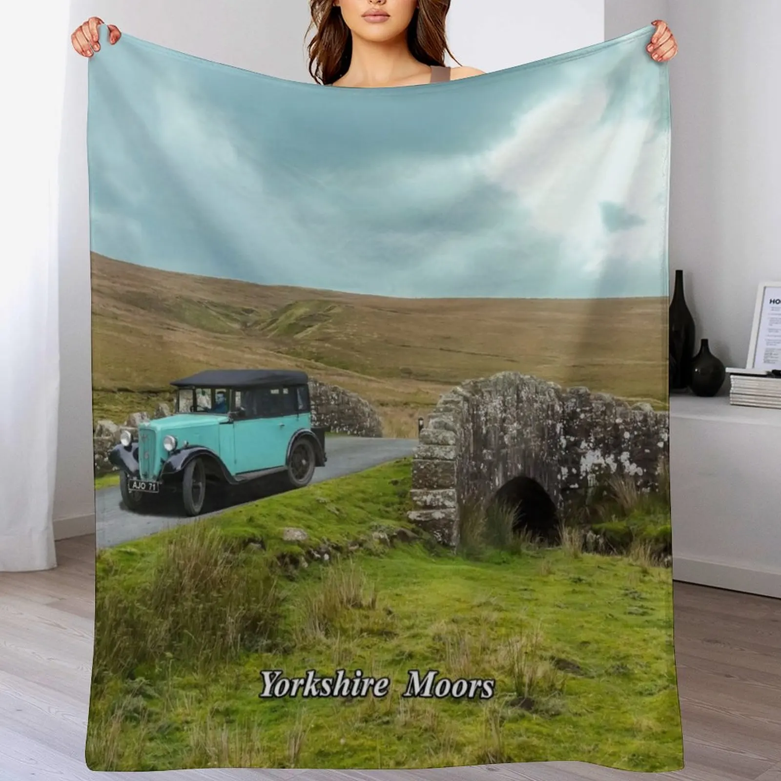 

Yorkshire Moors Throw Blanket valentine gift ideas Personalized Gift Thin christmas gifts Blankets
