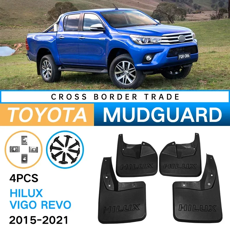 

Mudguard For Toyota Hilux Vigo Revo 2015-2021 Accessories Mudflaps Fenders Plash Guards Front Rear Wheel