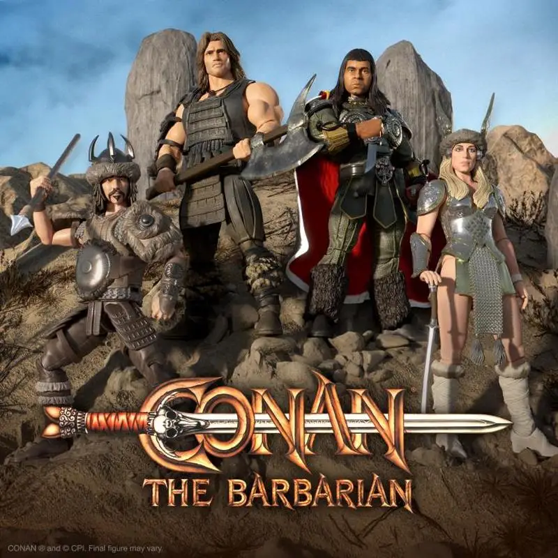 Original In Stock Super 7-Inch King Conan Tulsa Subotai Valeria Conan The Barbarian Action Figure Model Toy Gifts