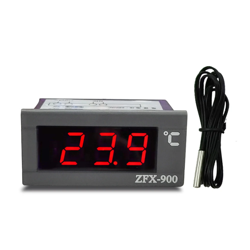 ZFX-900 Embedded Temperature Meter Intelligent Digital Temperature Display Panel for Refrigerator Deepfreeze Cold Closet