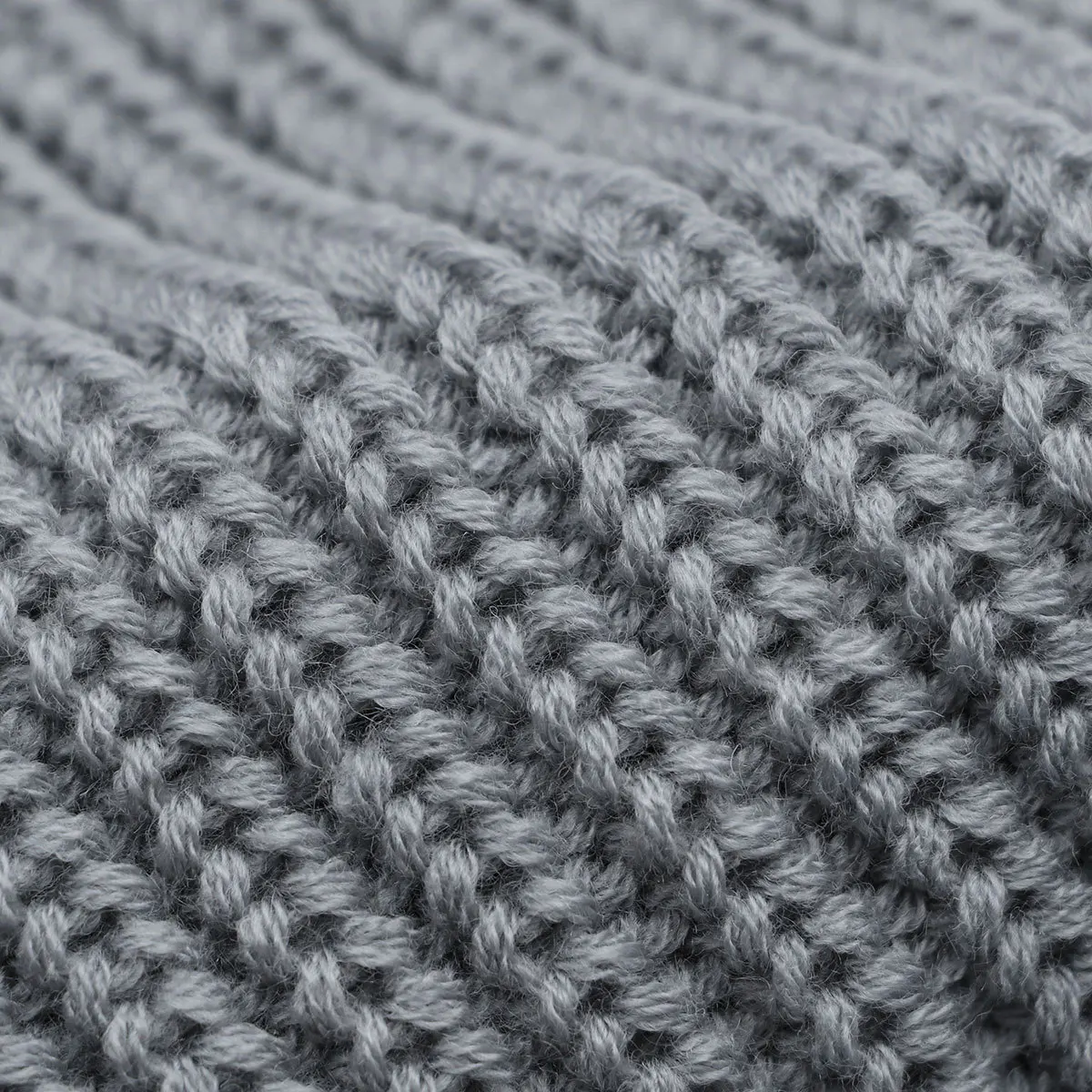 

Women Men Warm Winter Knit Neck Scarf Neckerchief Light Gray Charming Gift Boyfriend Girlfriend Easy Match Overall