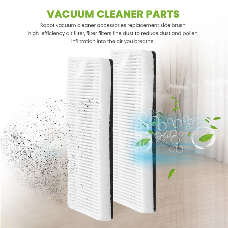 M04K استبدال فرشاة جانبية فلتر HEPA ل Ecovacs Deebot U2 DGN22 جهاز آلي لتنظيف الأتربة اكسسوارات أجزاء