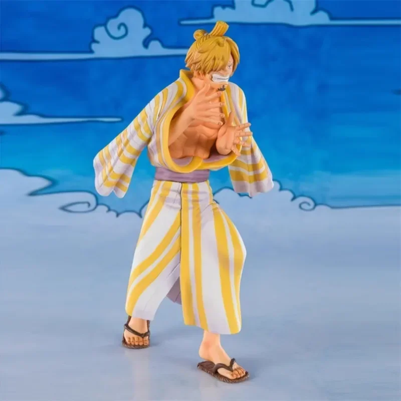 Genuine Bandai ONE PIECE Anime Figure Figuarts ZERO Sanji Wano Country Action Toys for Kids Gift Collectible Model Ornaments