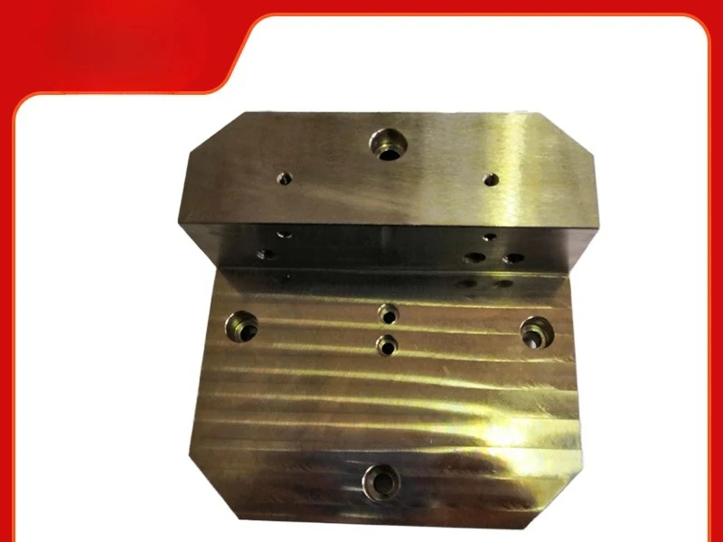 Precision integrated four-axis fixture L block plate with oil path Fourth axis block L plate L plate Machining center