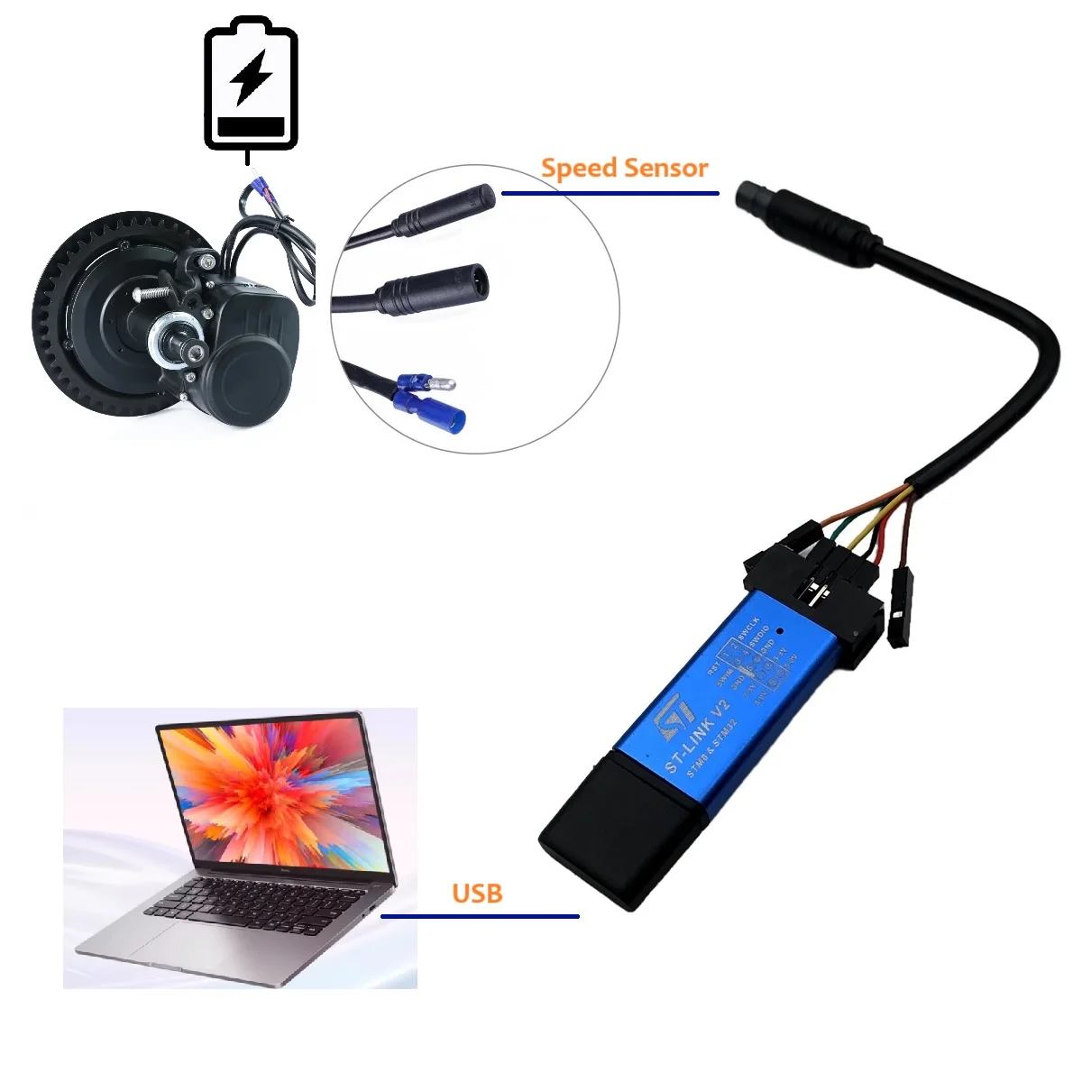 stm For Tongsheng TSDZ2 OSF Open Source Firmware Update Motor