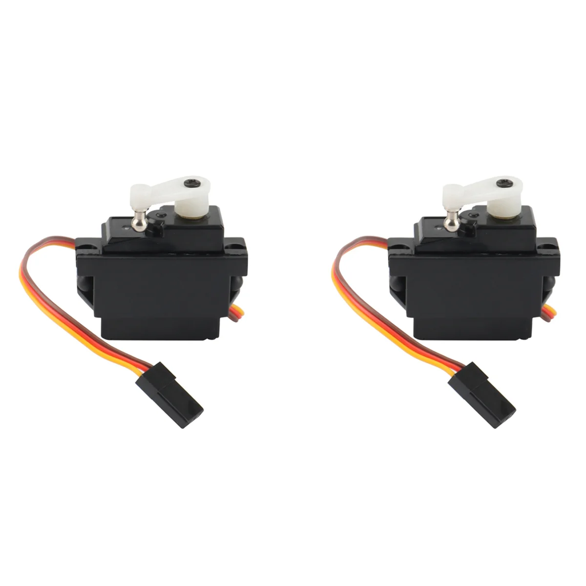 New 2X 3 Wire Metal Gear Servo for 144001 144002 144010 124016 124017 124018 124019 RC Car Upgrade Parts