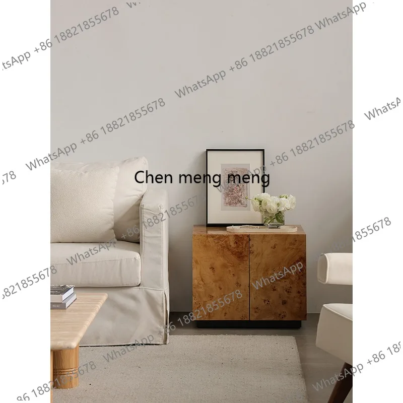 

Tumor bark edge sofa French antique locker light luxury bedroom bedside table