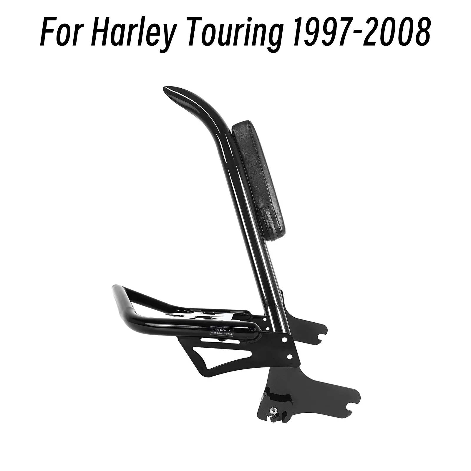 

Quick Release Motorcycle Backrest Sissy Bar With Luggage Rack For Harley Touring Road King Street Road Glide 97-08