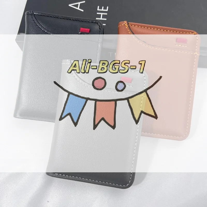 

Portable Ultra-Thin Wallet PU Leather Compact & Lightweight Holds Multiple Cards Cash ID Men's Slim Card Holder