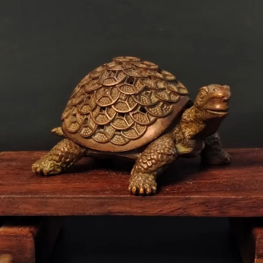 

Copper is rich in the world, turtle shell, money turtle rich one-sided wenwan ornaments