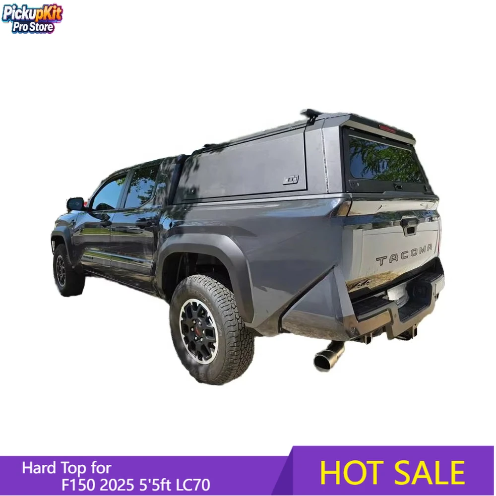 

Aluminum Hardtop Canopy Pickup Camper Topper for F150 2025 5'5ft LC70