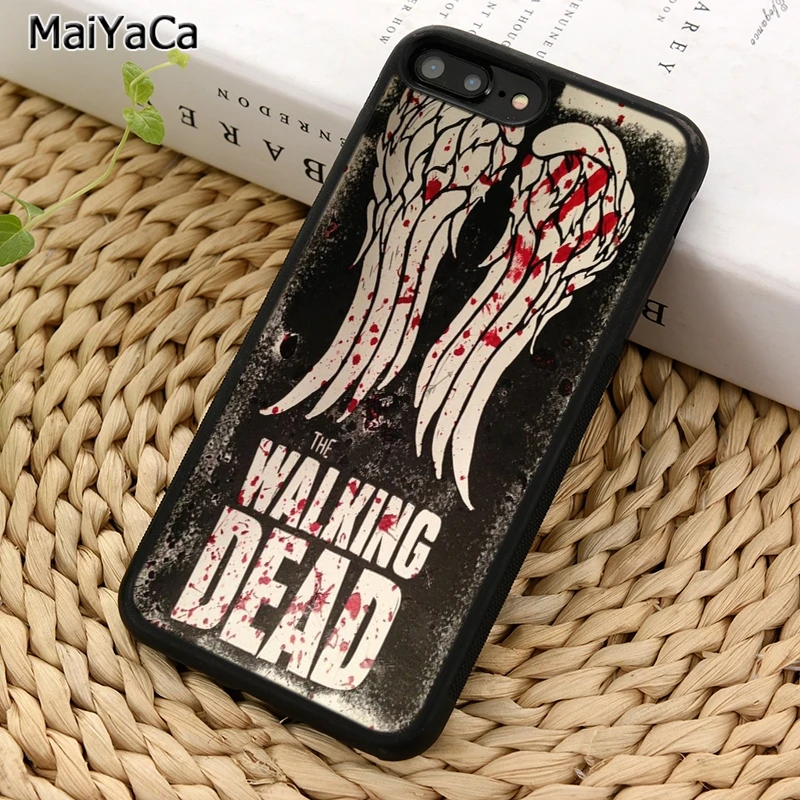 MaiYaCa The Walking Dead Daryl Dixon wings جراب هاتف آيفون 17 Air 16 15 14 plus 11 12 13 Pro Max coque غطاء شل