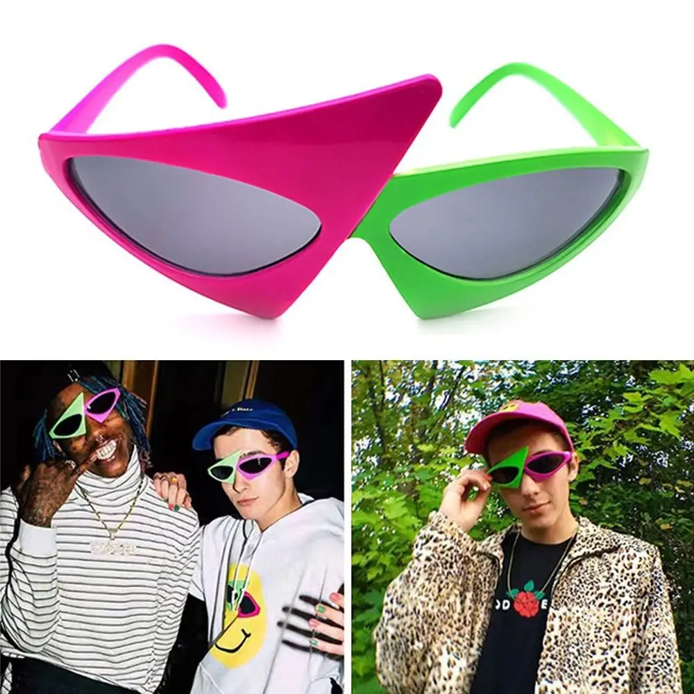 Full Framework Triangle Sunglasses Eye Protection Blue Ray Blocking Hip Hop Style Sunglasses Ultralight Eyeglasses for Unisex