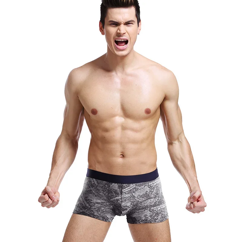 سراويل داخلية بوكسر قطنية للرجال من Aoyuansu - مجموعة ملابس داخلية صيفية قابلة للتنفس (4 عبوات)