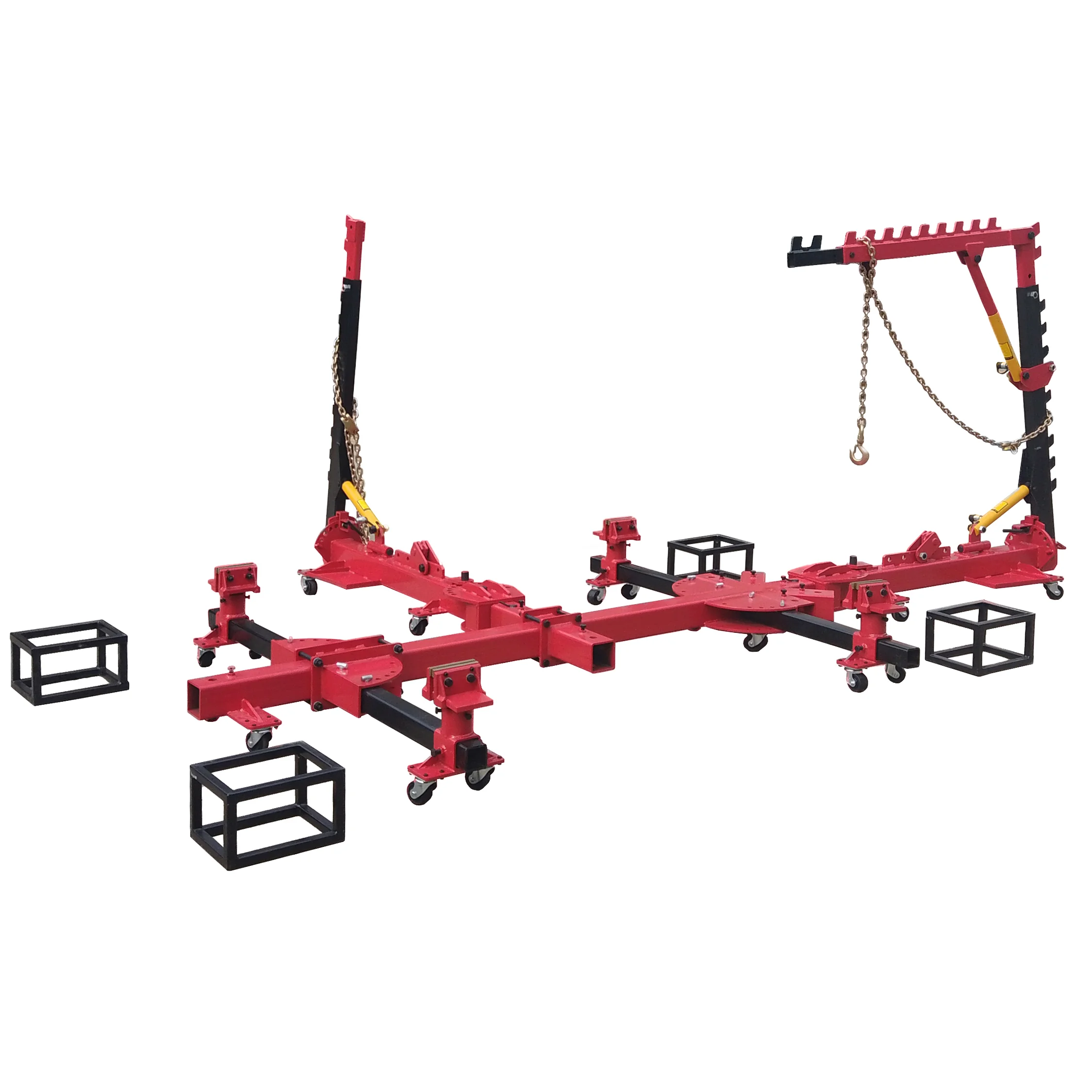 

3000kg Automotive Chassis Frame Bench body collision accident quick repair system Pulling Machine Frame straightener