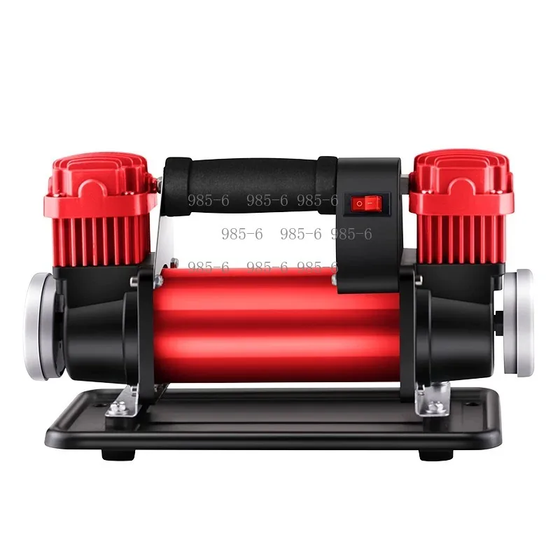 12V/24V Dual Cylinder High Pressure Air Pump, High Power Car Inflator for SUV Truck Off-road Vehicle