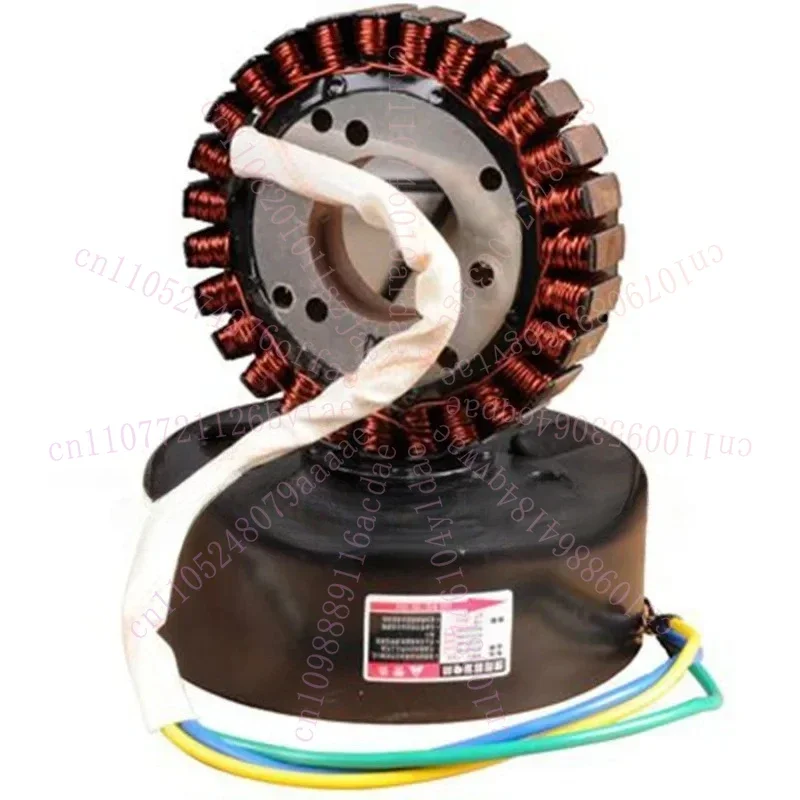 Electric vehicle range extender  generator stator rotor high temperature pure copper 27 pole coil battery car 48v to 72V