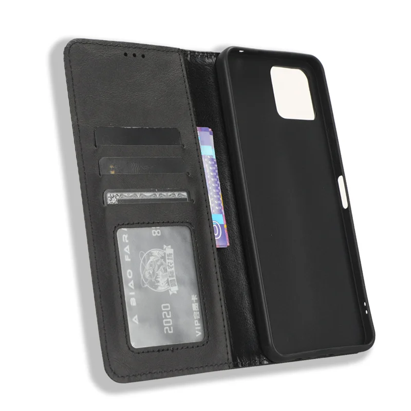 For Boost Mobile Celero 5G Plus Case Fashion Multicolor Magnetic Closure Self-adsorbing Leather Flap Cover Pluggable Card