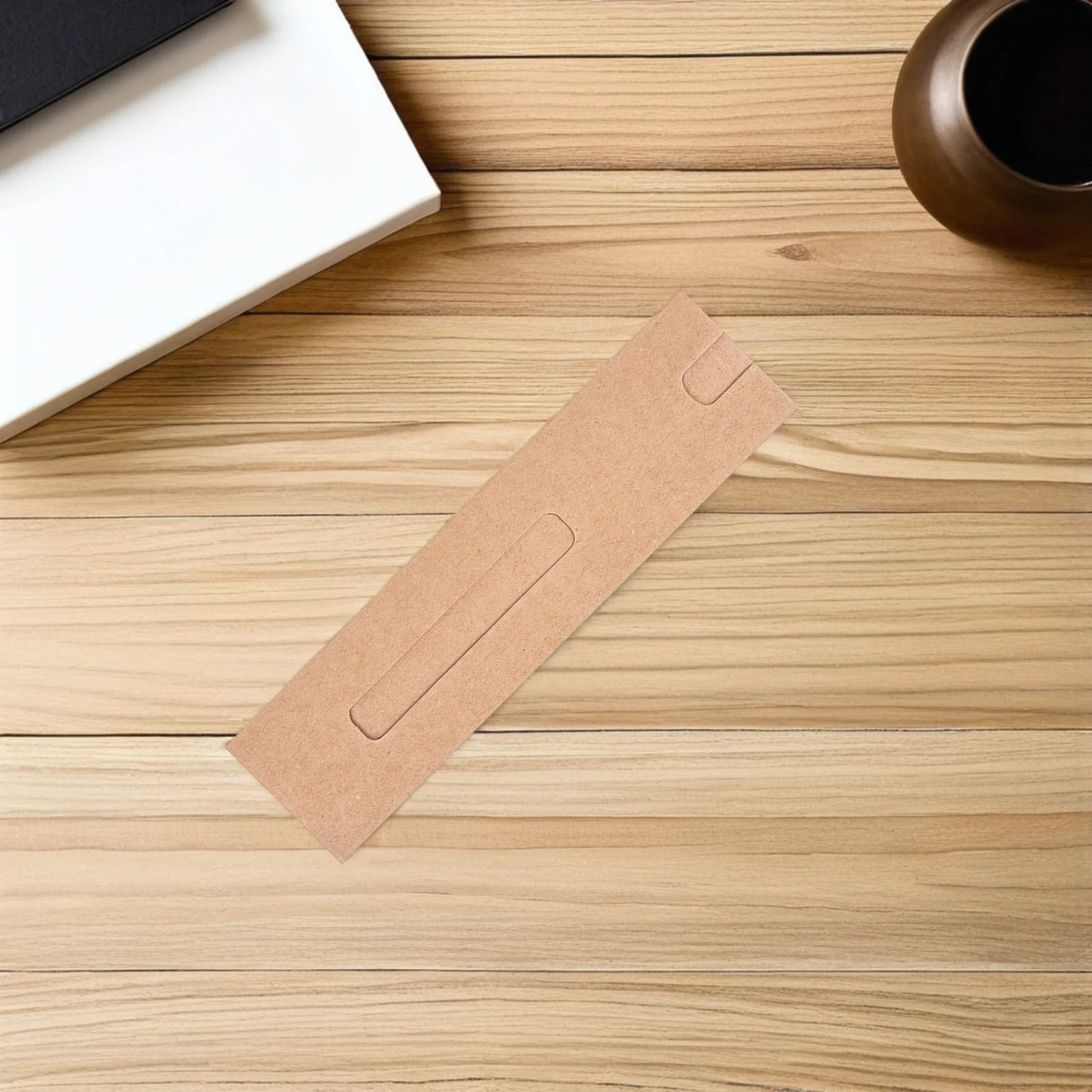 50 stücke Kraft Papier Beutel Glatte Fenster Einzelnen Stift Halter Tasche Für Büro Schule Geschenk Stift Lagerung Organizer Braun Bleistift fall