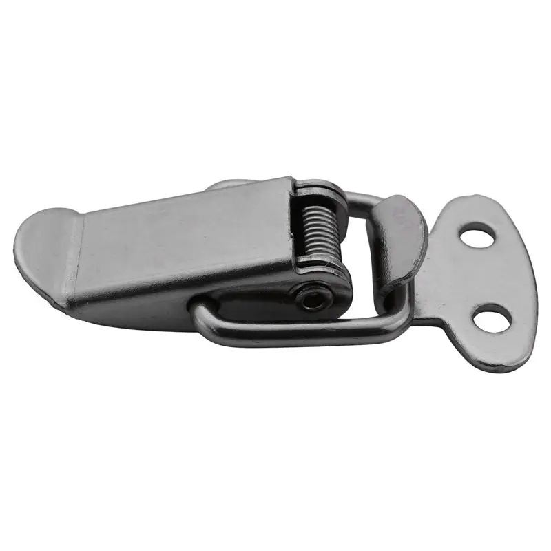 -[33A Tvdae] 80Pcs Cabinet Spring Loaded Iron Straight Loop Toggle Latch 45Mm Length