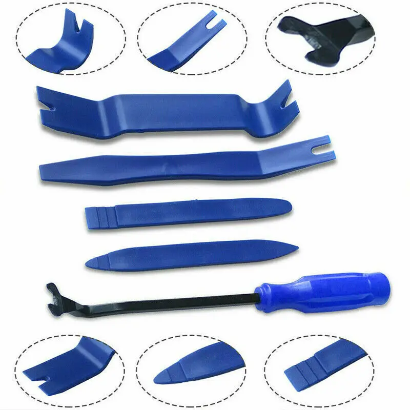 Auto Door Clip Panel Trim Removal Tool Car Audio Disassembly Kits Navigation Disassembly Installer Prying Automobile Nail Puller