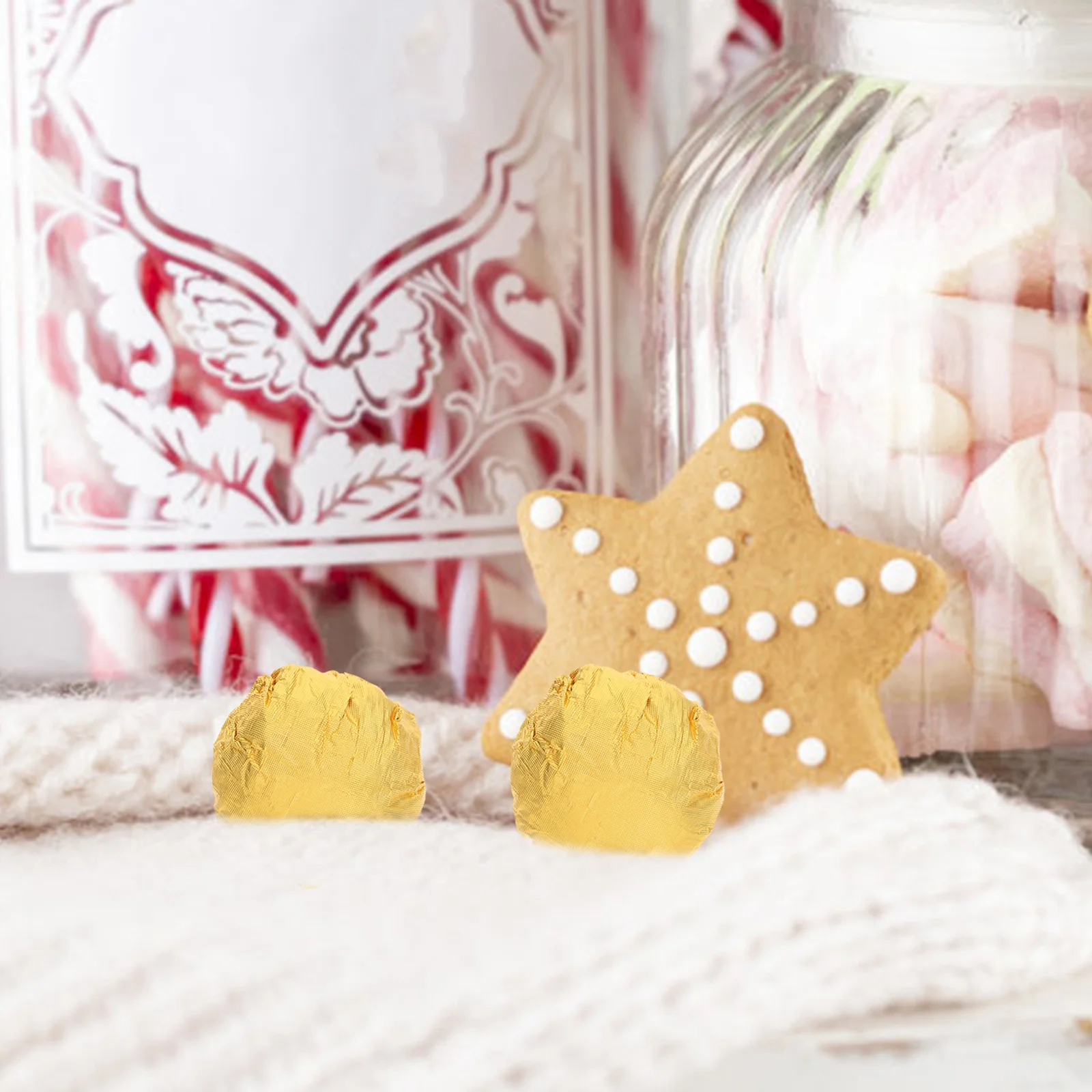 

100 Pcs Candy Wrappers Foil Bulk Thicken Chocolate Colored Aluminum Wrapping Paper