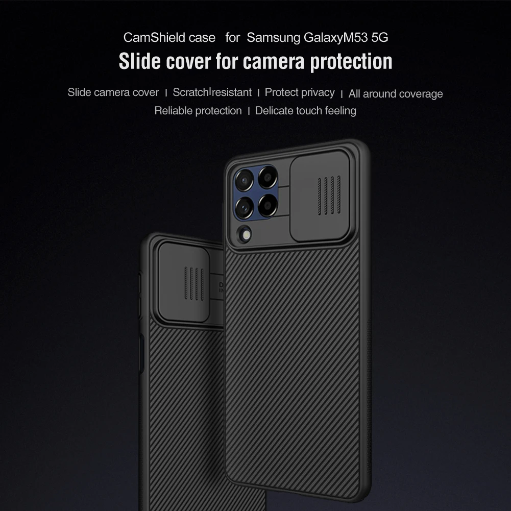 Nillkin CamShield Case for Samsung Galaxy M53 5G, Creative Slide Lens Phone Protector Cover