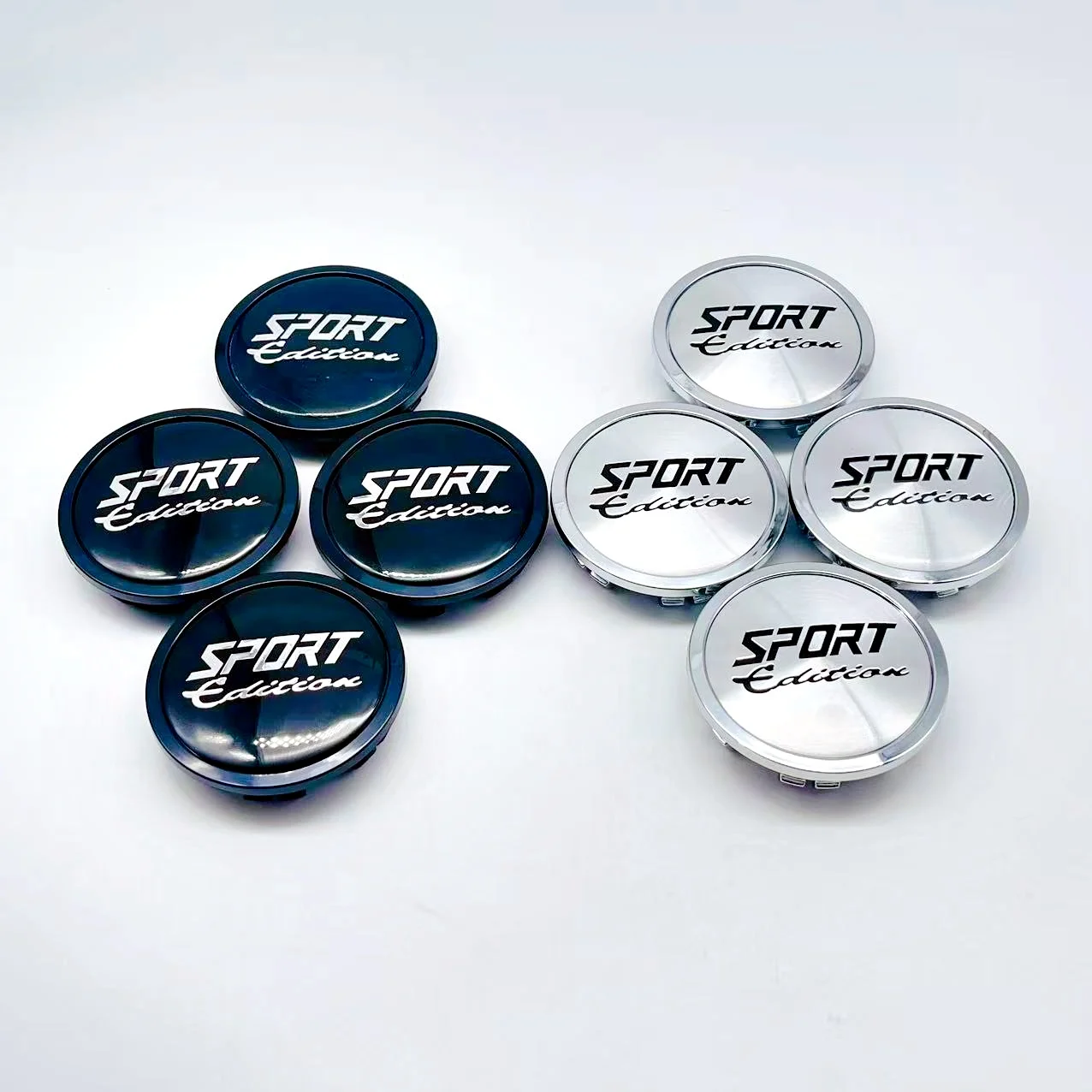 4pcs/lot 3D 75mm For Car emblem Wheel hub Center Cap SPORT Badge covers sticker Decals Styling accessories