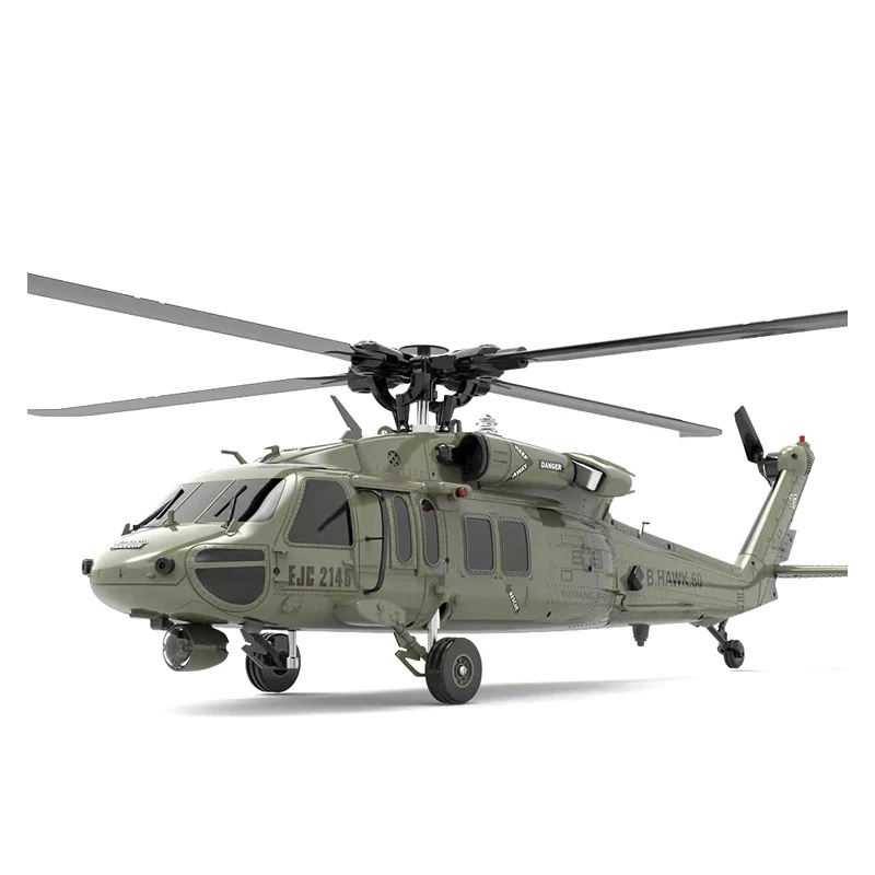 

F09 Black Hawk Combat Armed Helicopter Model Brushless Motor 6 Gyroscope 6 Channel CNC Rotor Head Aircraft Toy Boy Gift