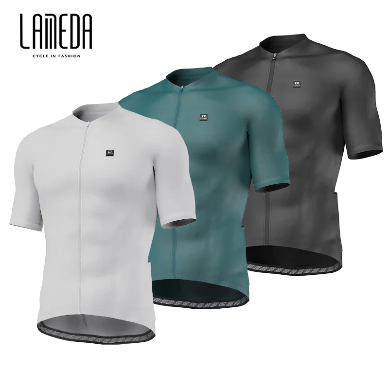 LAMEDA Summer Cycling Suit Quick Dry Breathable Short Sleeve Top Men\'s Bicycle Road Bike Mountain Bike Clothing