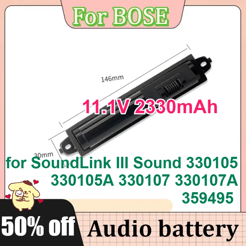 

11.1V 2330mAh For BOSE SoundLink III Sound 330105 330105A 330107 330107A 359495 359498 SoundLink 3 Bluetooth Speaker Battery
