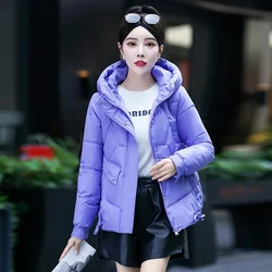 Winter New Fashion Korean Down Cotton Jacket Women's Short Loose Thickened Warm Padded Jacket Women Hooded Outerwear Overcoat