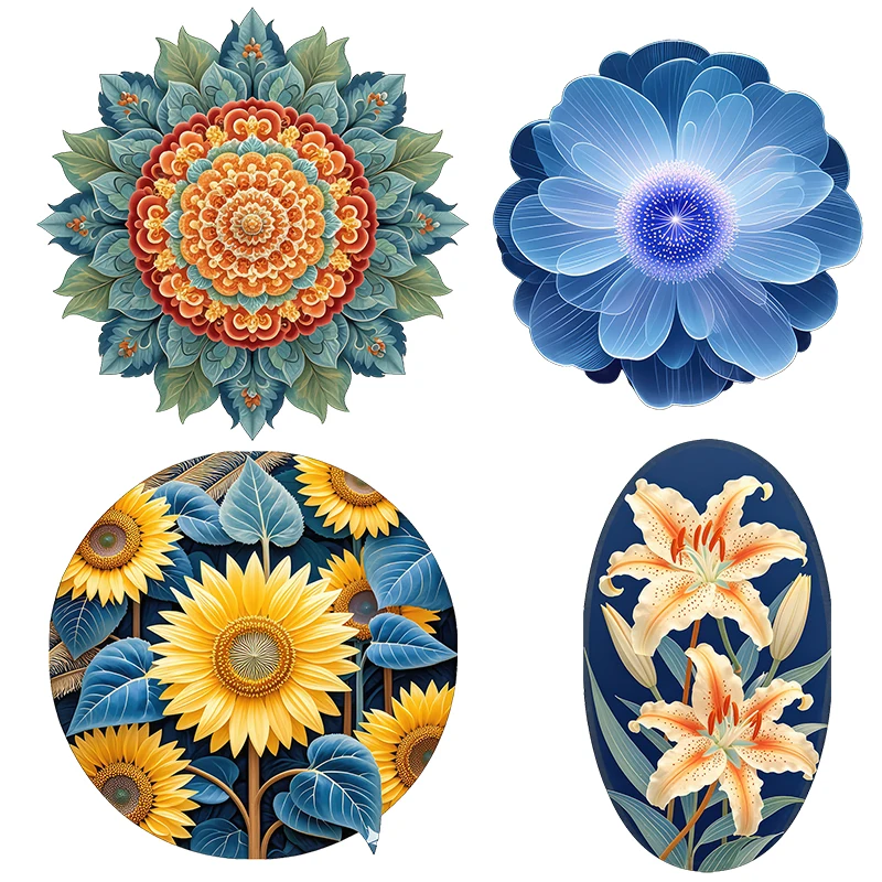 Three Ratels CFN194 Beautiful classical flower wall stickers for home decoration