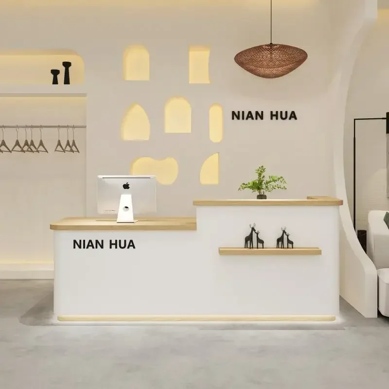 G8578 Cashier Simple Modern Small Bar Shop Small Women's Clothing Store Counter Beauty Salon Barber Corner Front Desk