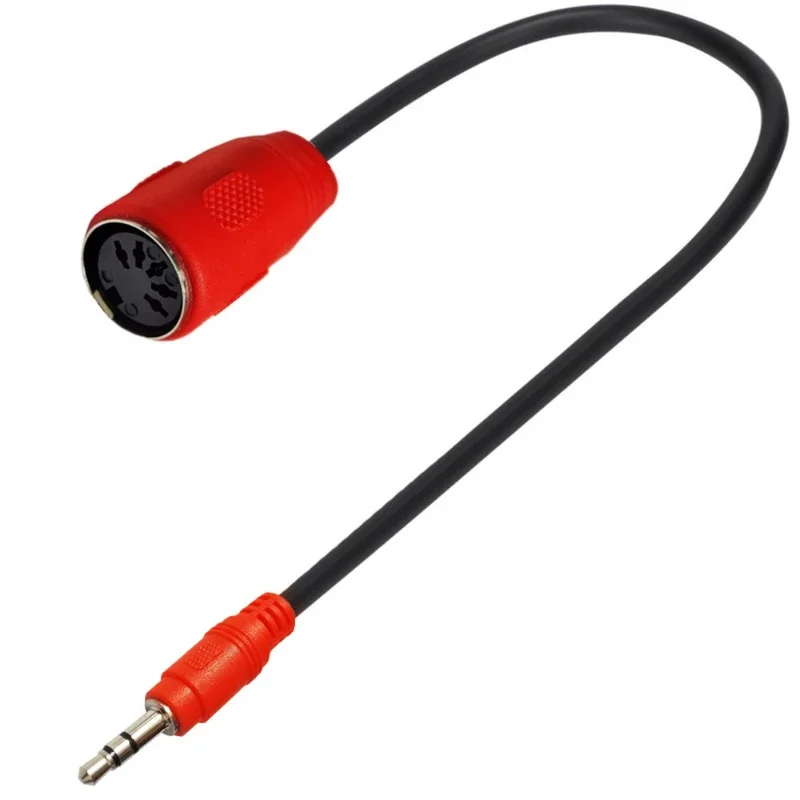 5pin Din Midi Female Trs 3.5mm Male Audio Adapter Cable Stereo Trs 3.5 Male 5p Din Female Audio Line Cable Wire Cord Connector