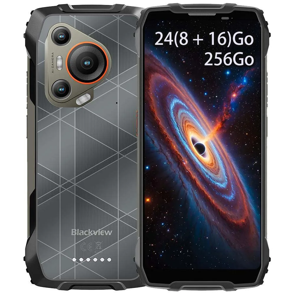 BLACKVIEW BL7000 5G robuuste AI-smartphone [geen EU-stekker] Android 15 24 (8 + 16) GB 256 GB 6,78 '' 120 Hz 7500 mAh 33 W NFC mobiele telefoon