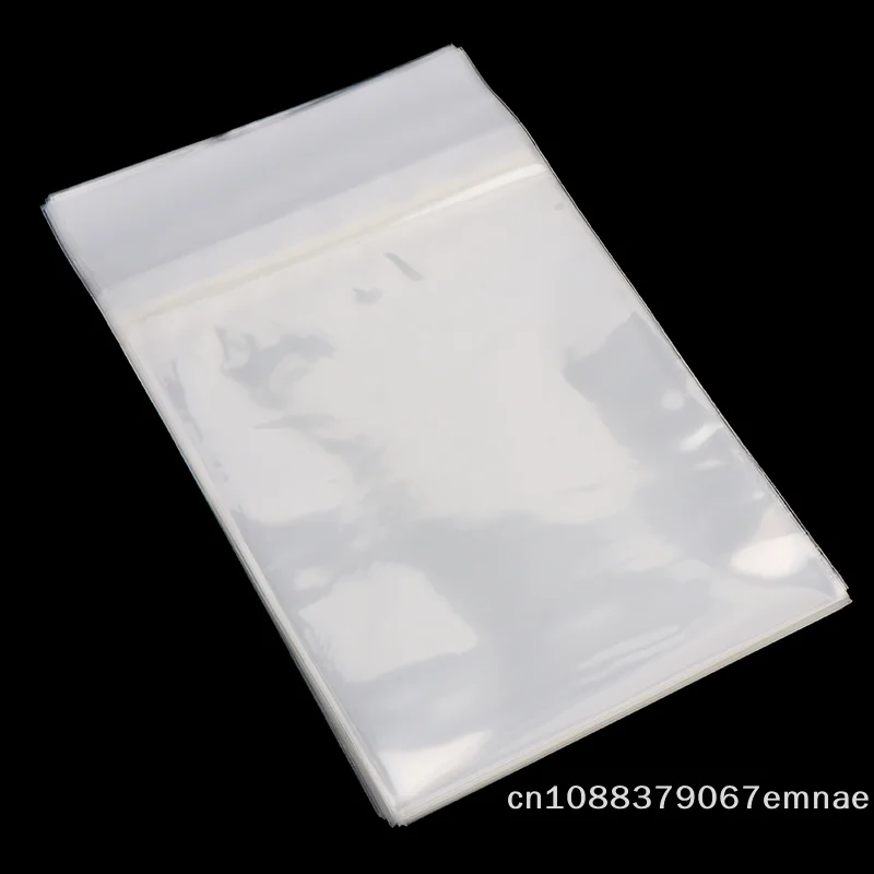 [ZYAS]50Pcs Transparent Dust-proof Resealable Protective Outer Sleeves For DVD Blu-ray Disc Self Adhesive DVD Bag 15.1*19.8CM