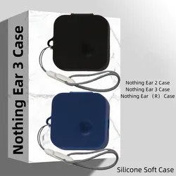 For Nothing Ear 3 Case Silicone Soft Case Cute Lanyard Pendant Nothing EarBuds(R) Protective Cover Nothing Ear 2 Soft Case